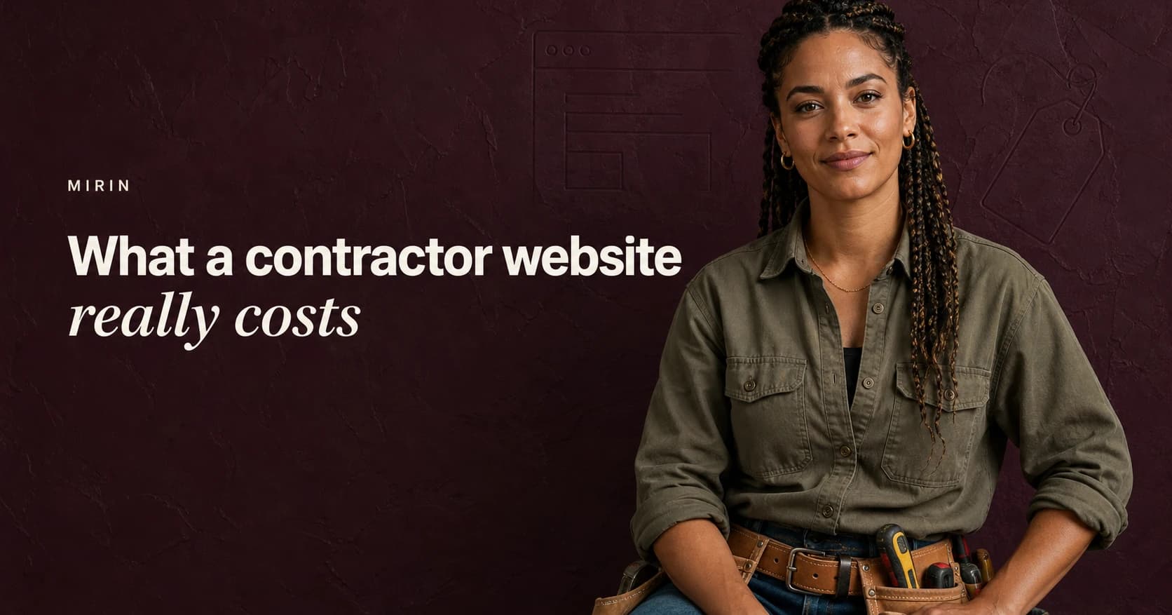 What a contractor website really costs