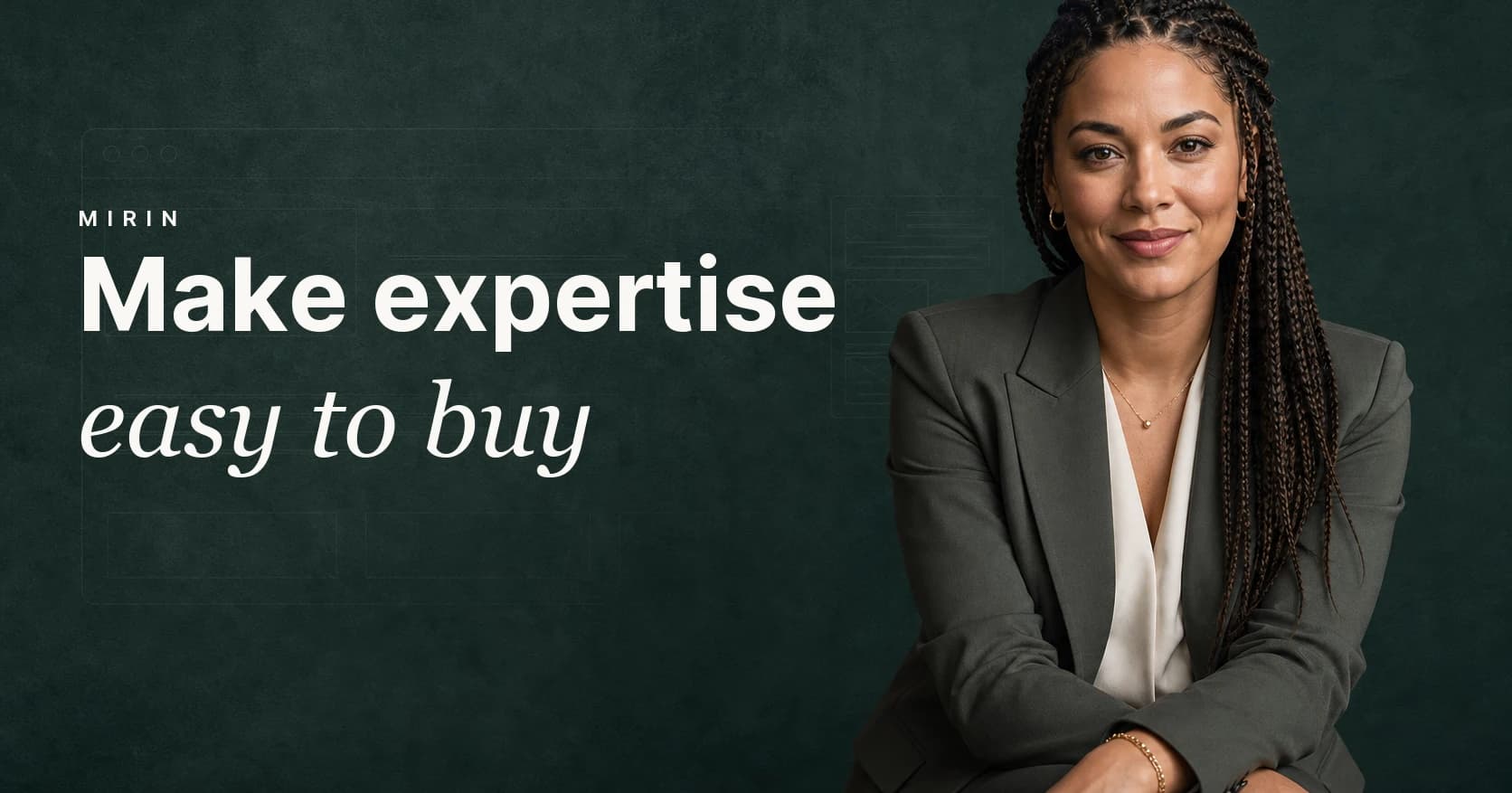 Make expertise easy to buy