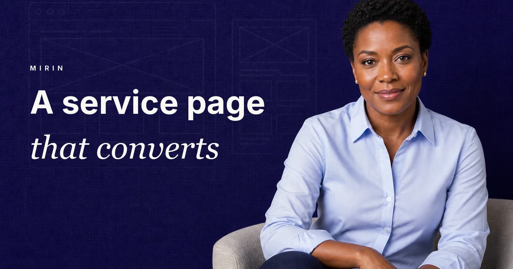 A service page that converts