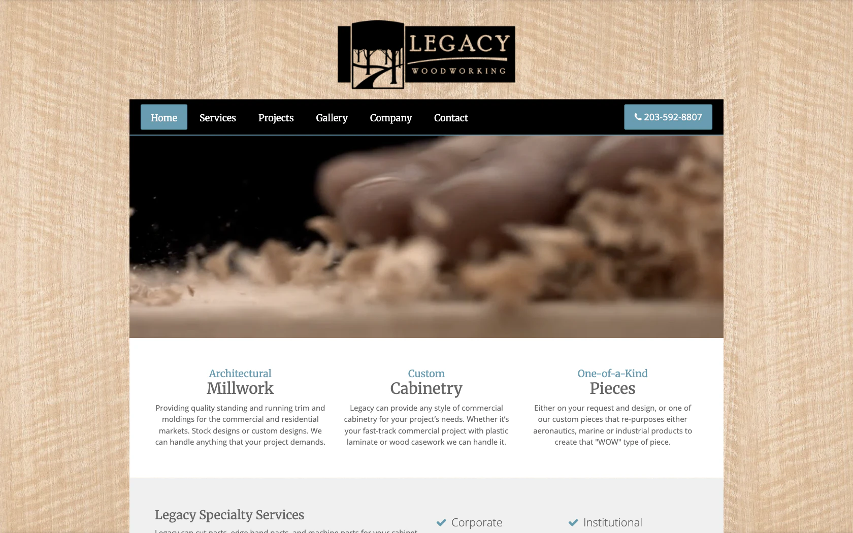 Legacy Woodworking, the site before Mirin